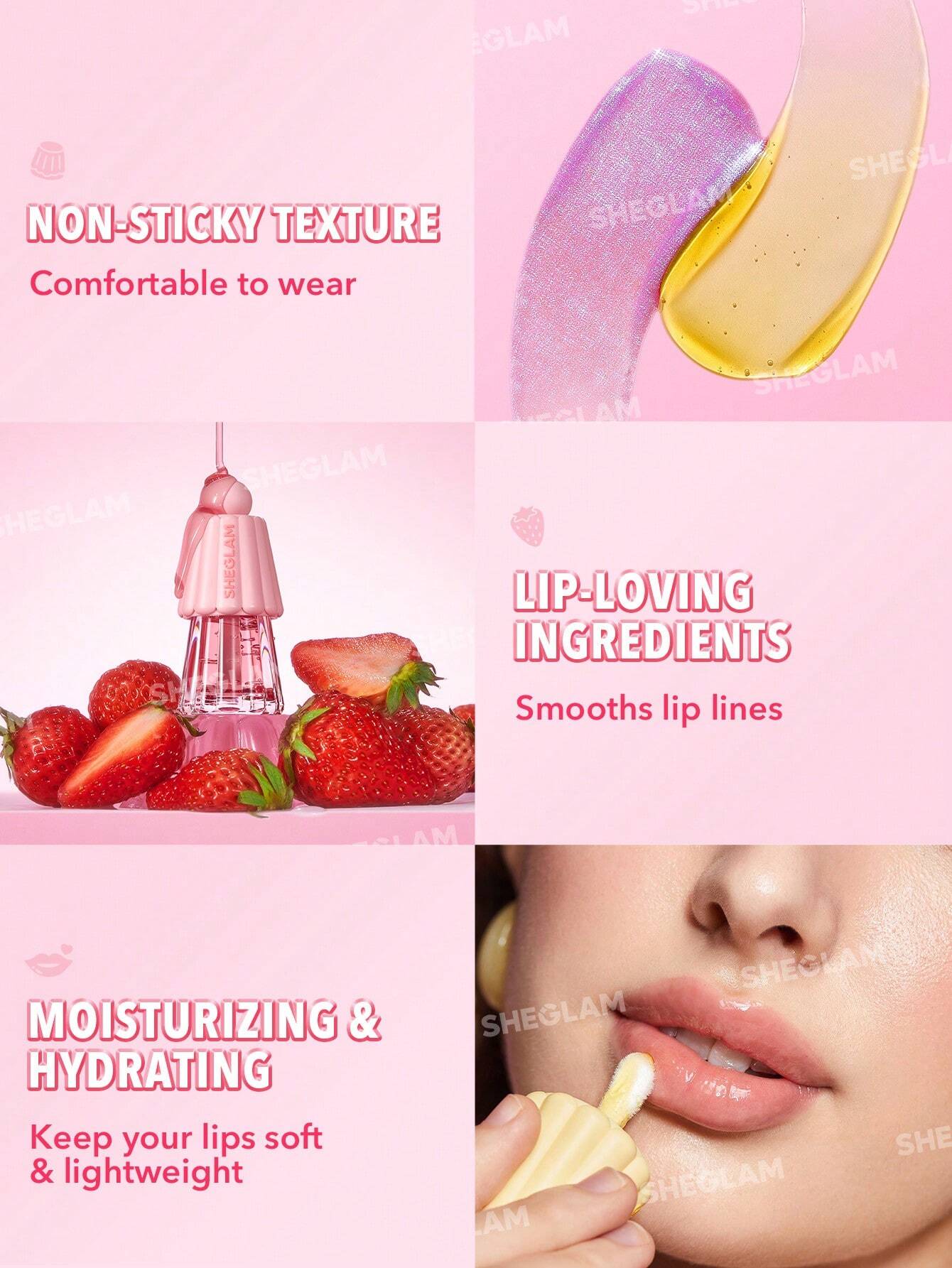 SHEGLAM Huile Hydratante Pour Les LèVres Jelly Wow