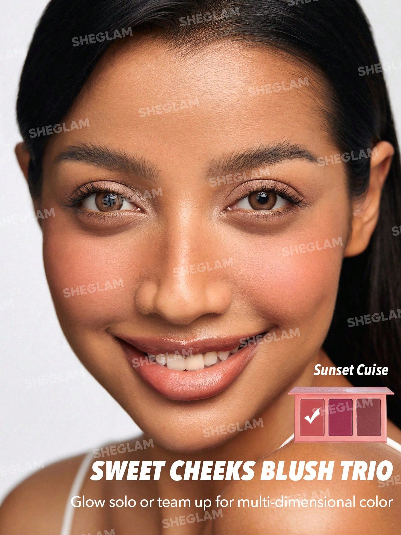 SHEGLAM Trio De Fards à Joues Sweet Cheeks-Palette De Fards à Joues
