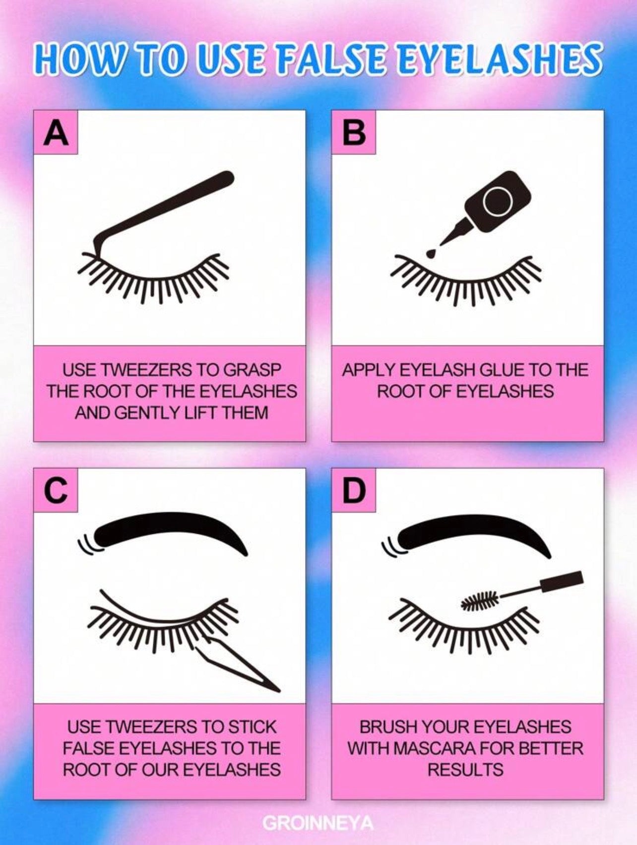 eyelashes 5 paires