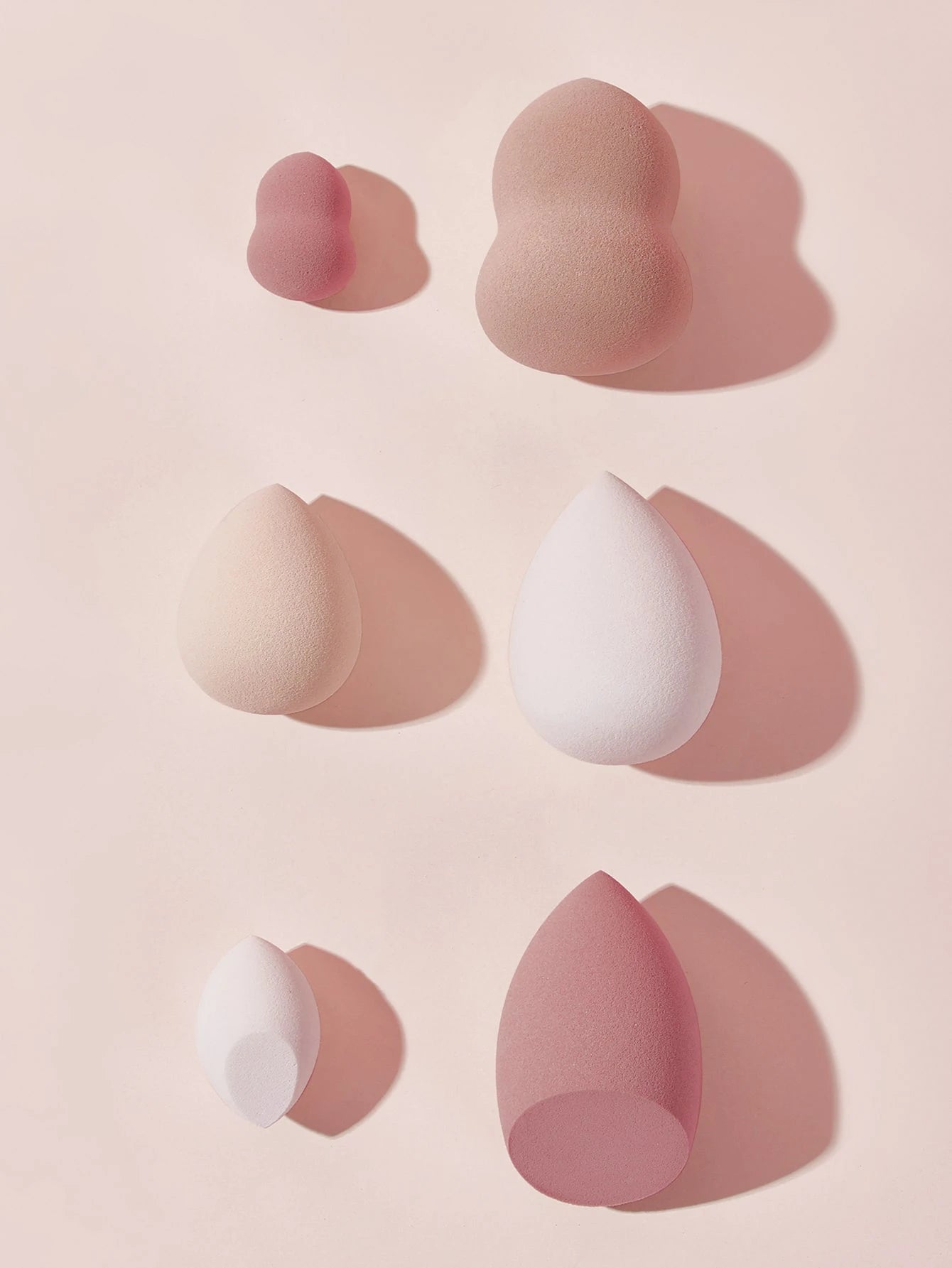 SHEGLAM Lot De 6 éPonges De Maquillage De DifféRentes Formes Pour CrèMe Liquide