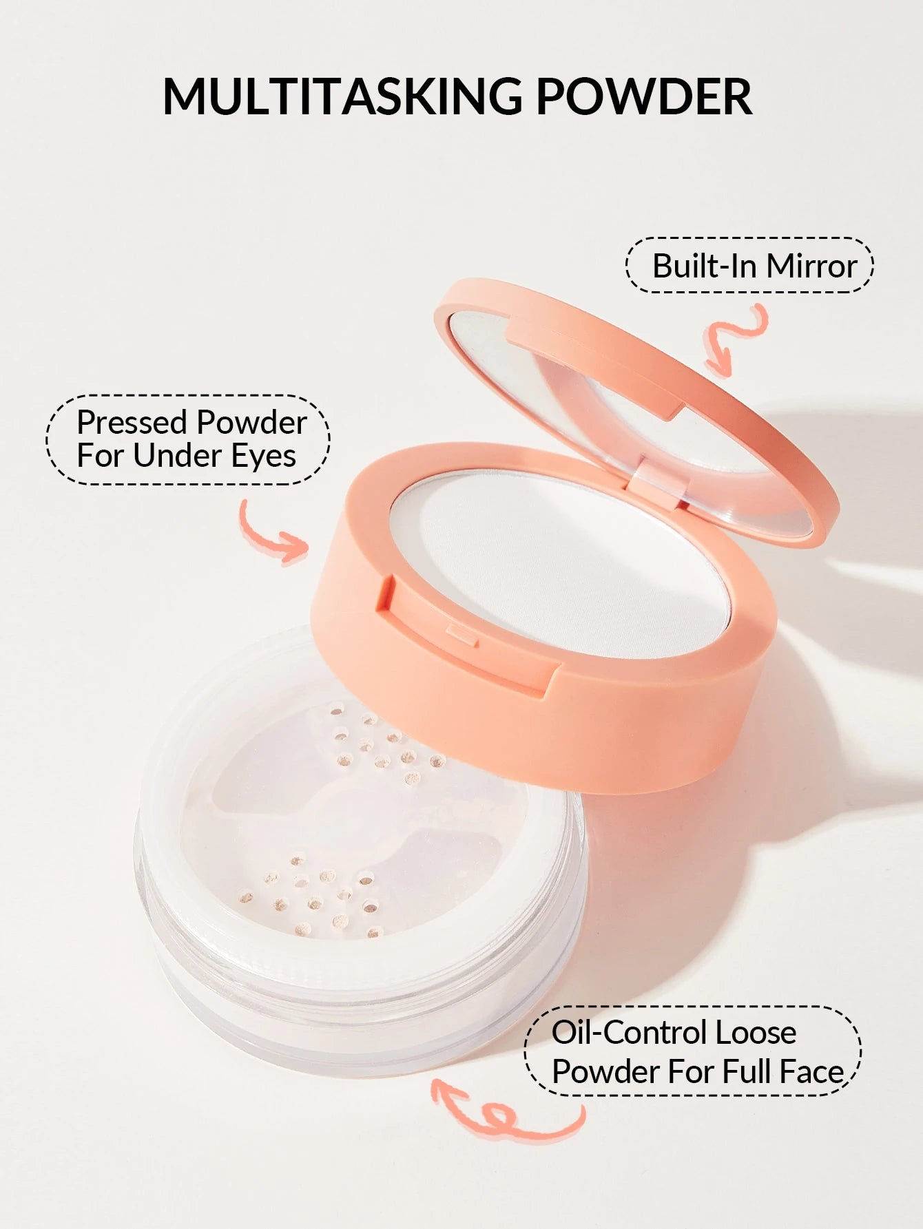 SHEGLAM Duo De Polvos Fijadores Para Rostro Y Contorno De Ojos Insta-Ready