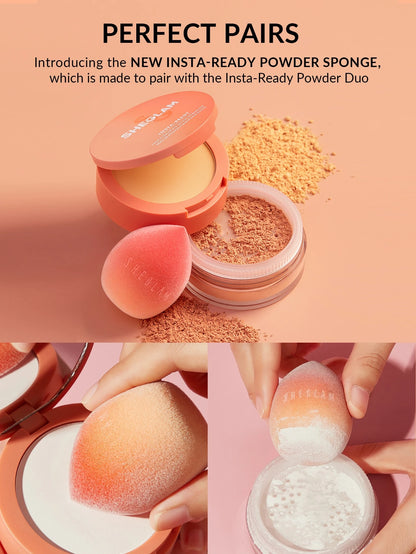 SHEGLAM Duo De Polvos Fijadores Para Rostro Y Contorno De Ojos Insta-Ready
