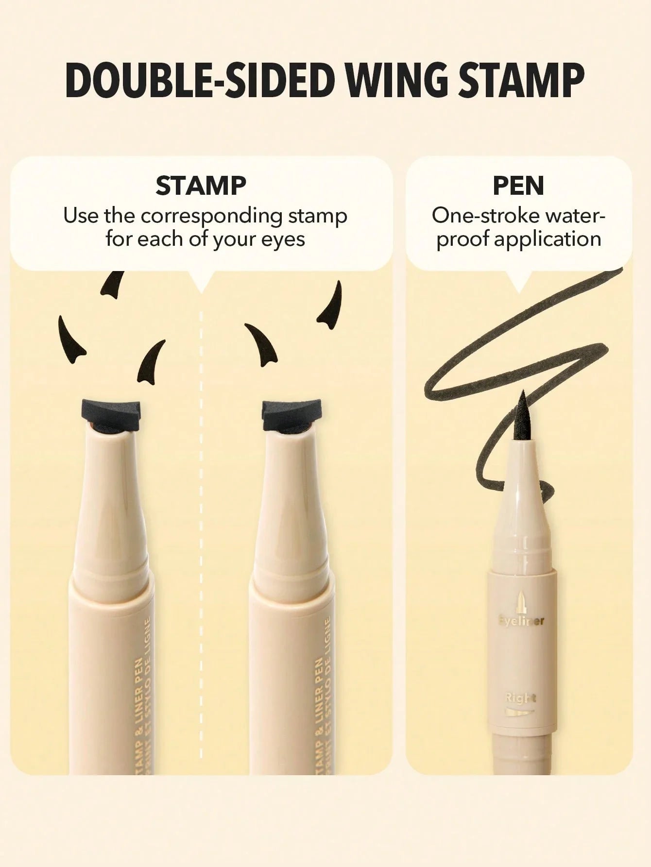 SHEGLAM Get Foxy Eye Stamp & Liner Pen 3 In 1 Waterproof Liquid Eyeliner Pencil