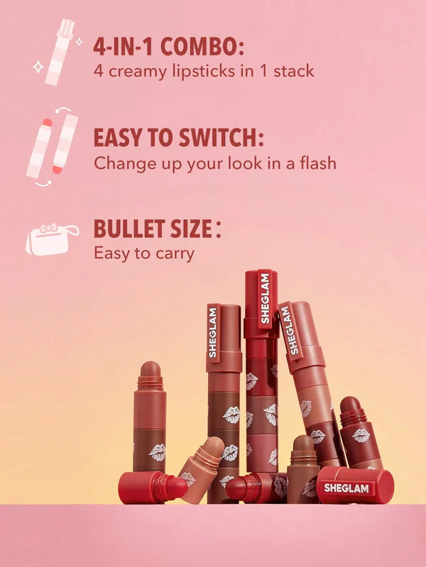 SHEGLAM Mega Lip Stacks-Pink
