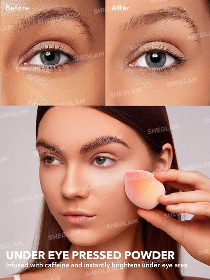 SHEGLAM Duo De Polvos Fijadores Para Rostro Y Contorno De Ojos Insta-Ready