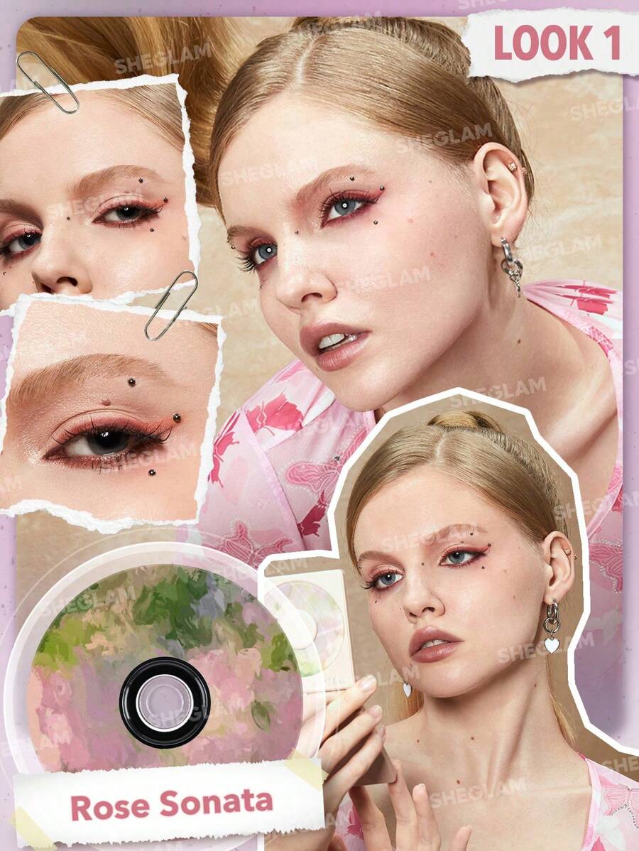 SHEGLAM Vinyl Pop Color Palette-Rose Sonata 9-Color