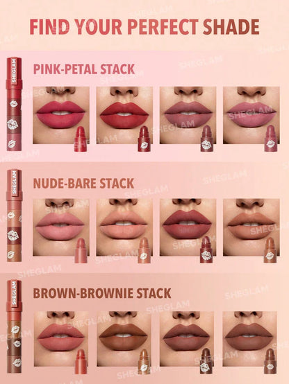 SHEGLAM Mega Lip Stacks-Pink