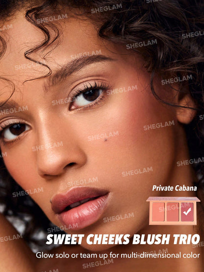 SHEGLAM Trio De Fards à Joues Sweet Cheeks-Palette De Fards à Joues
