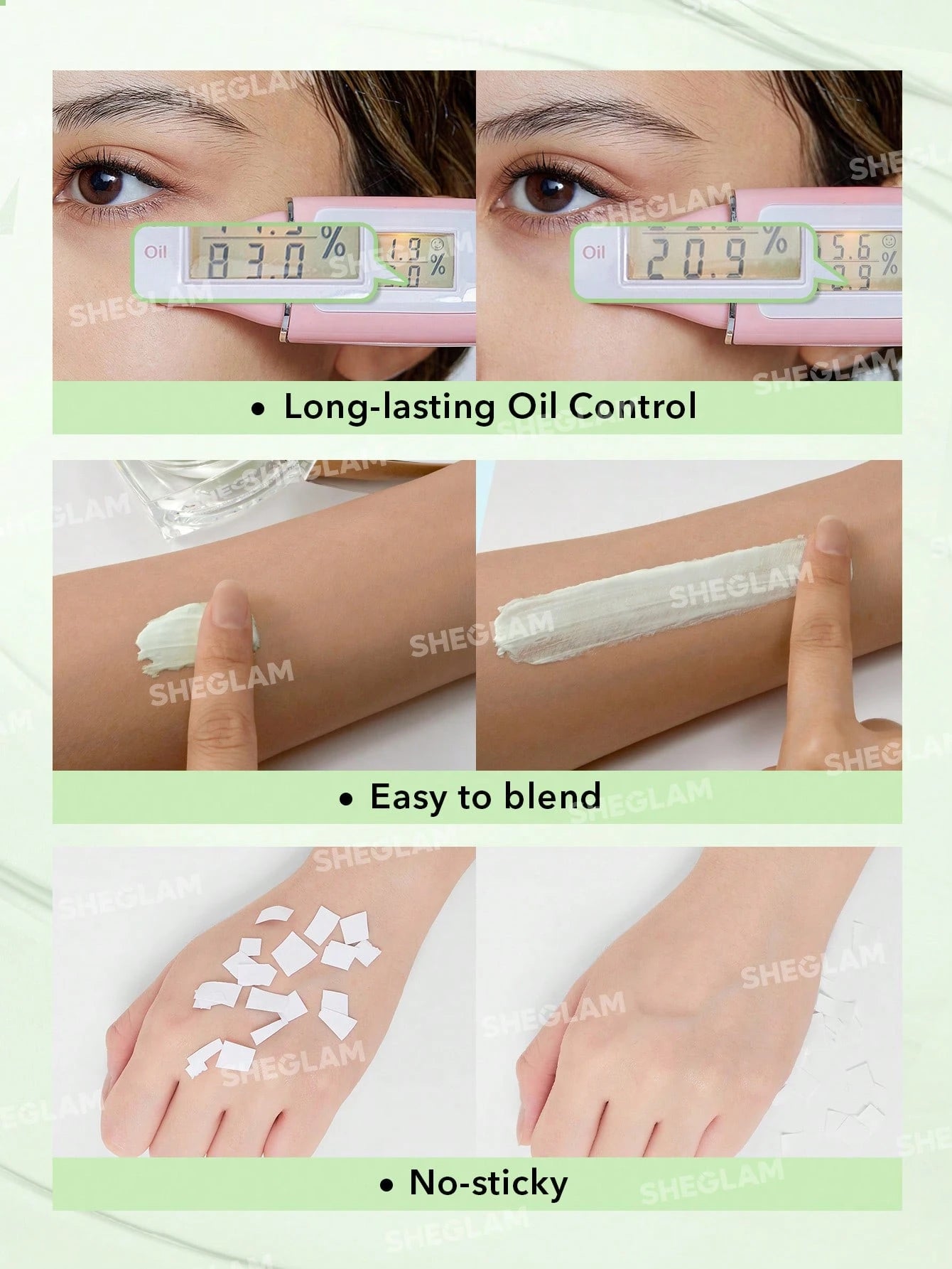 SHEGLAM Base De ContrôLe Du SéBum Pour La Peau