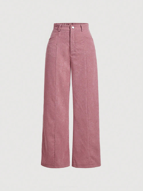 SHEIN MOD Pantalon ample pour usage quotidien en couleur unie pour femmes
