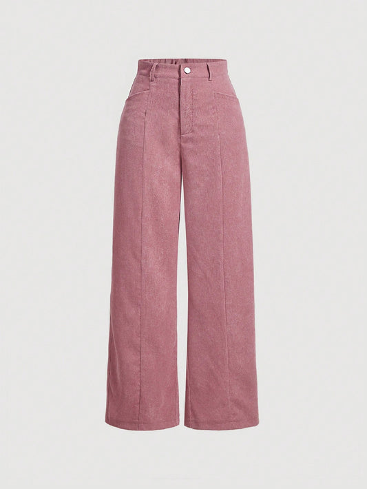 SHEIN MOD Pantalon ample pour usage quotidien en couleur unie pour femmes