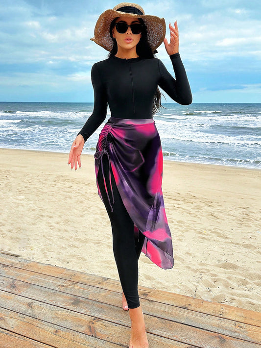 Swim Mulvari Conjunto de traje de baño de una pieza para mujer para la playa