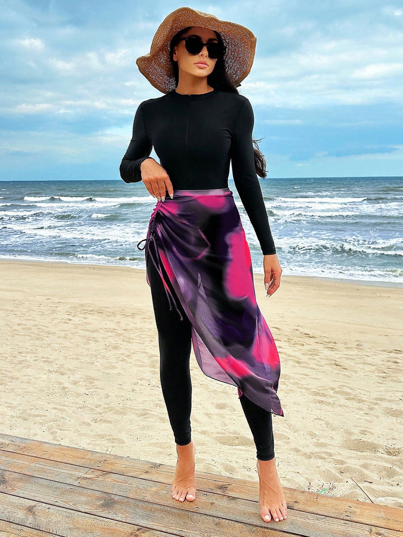 Swim Mulvari Conjunto de traje de baño de una pieza para mujer para la playa
