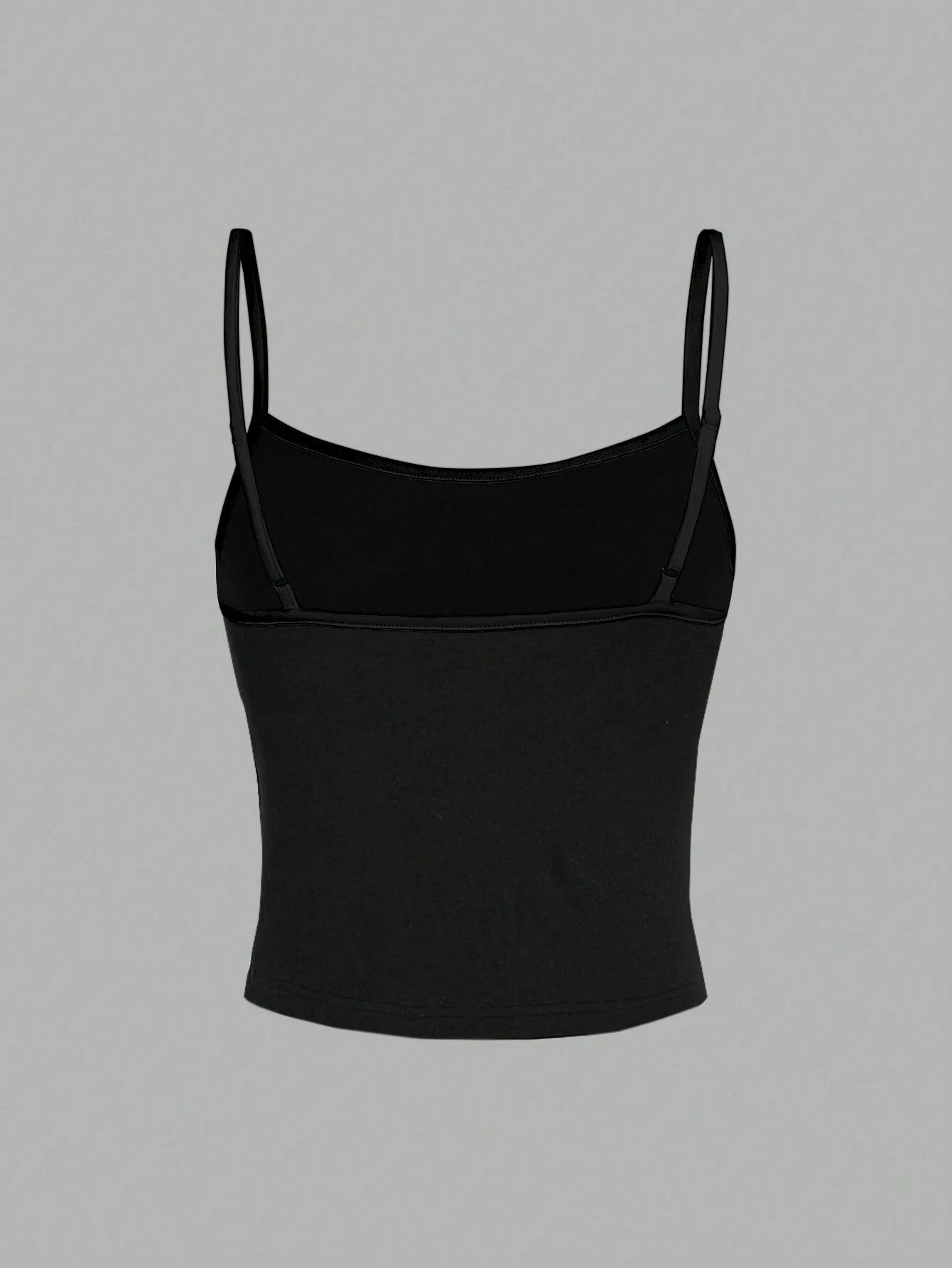 SHEIN EZwear Débardeur court casual de couleur unie, débardeur ajusté pour femme convenant pour l'été