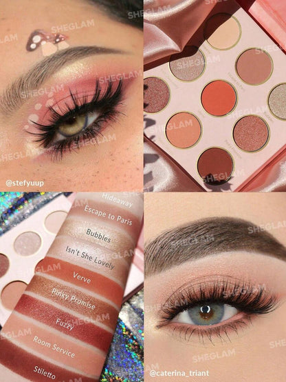 SHEGLAM Rose Code Palette 9-Clolor Shimmer