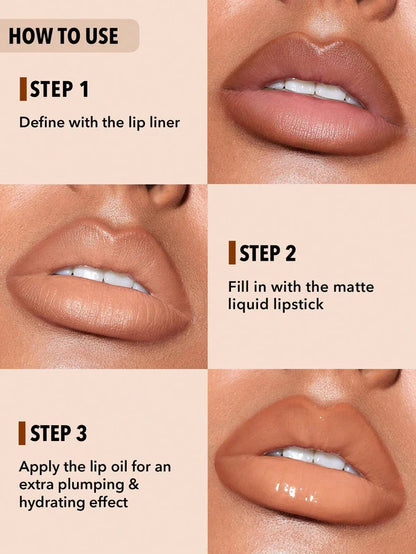 SHEGLAM Soft 90'S Glam Lip Liner And Lip Duo Set