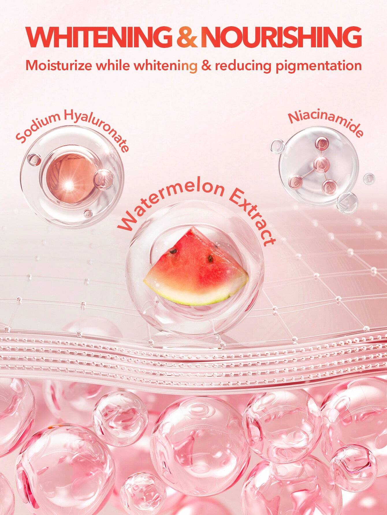 SHEGLAM Melon Melt Niacinamide Serum Primer Hydratant Base Hydratante Base Hydratante