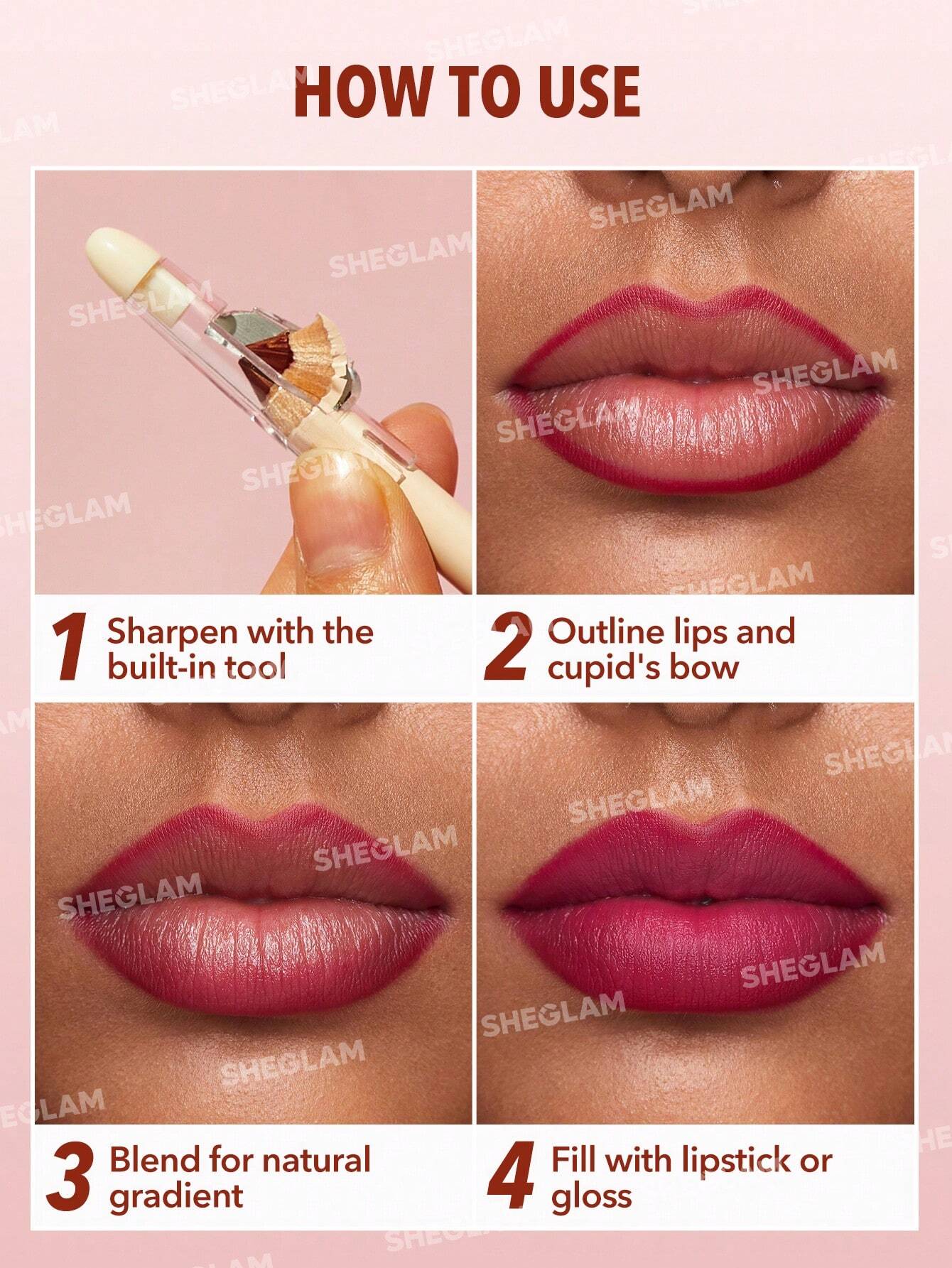 SHEGLAM Crayon à LèVres-Mais D'Abord, Crayon à LèVres CréMeux