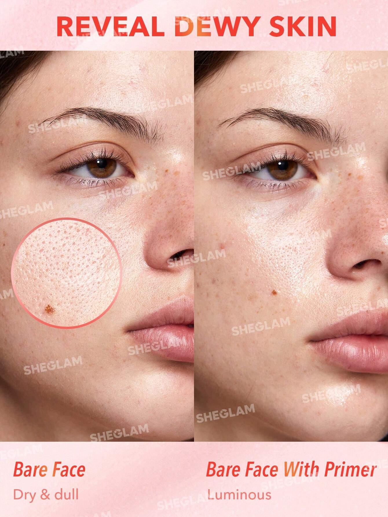 SHEGLAM Melon Melt Niacinamide Serum Primer Hydratant Base Hydratante Base Hydratante