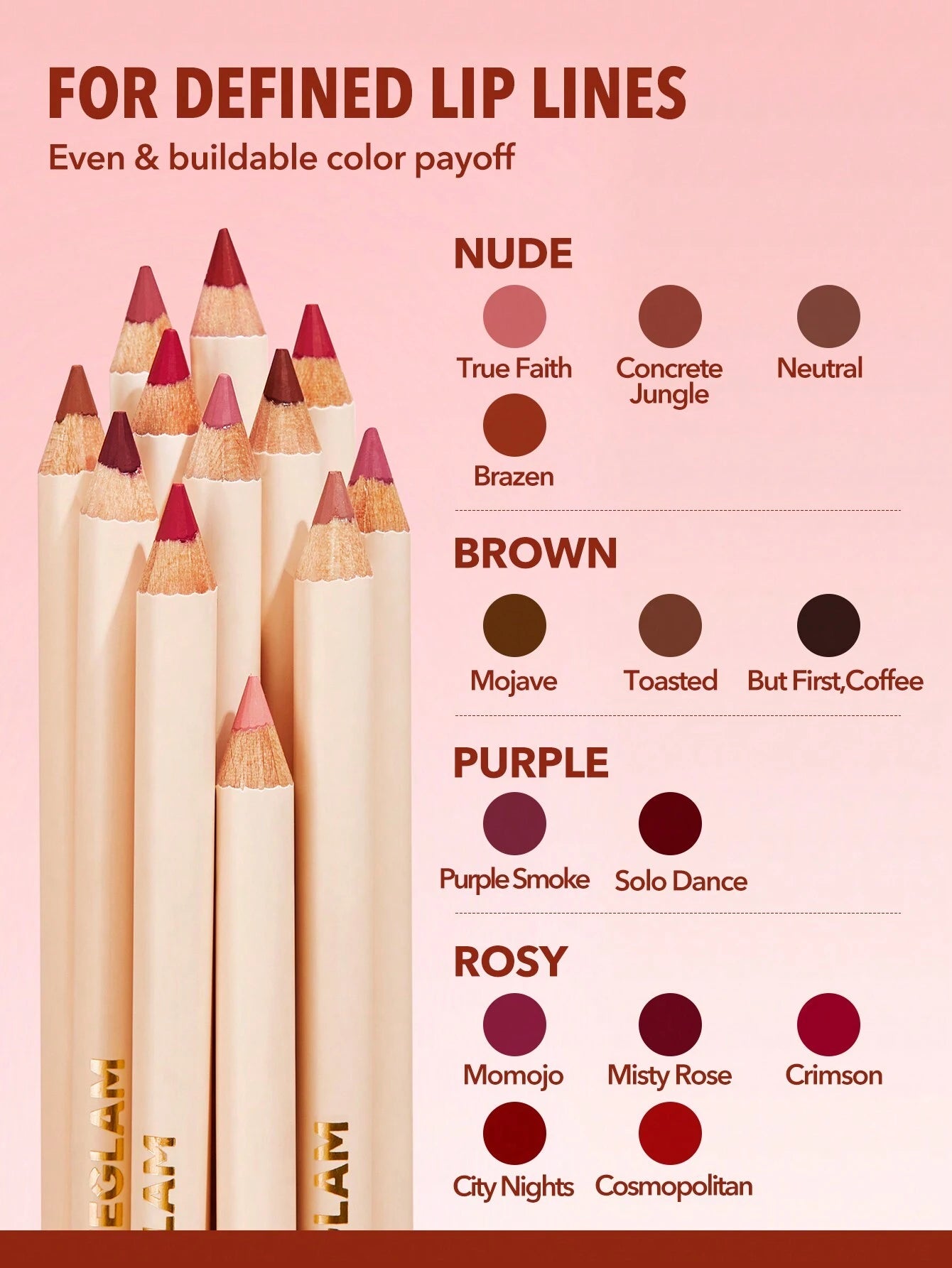 SHEGLAM Crayon à LèVres-Mais D'Abord, Crayon à LèVres CréMeux