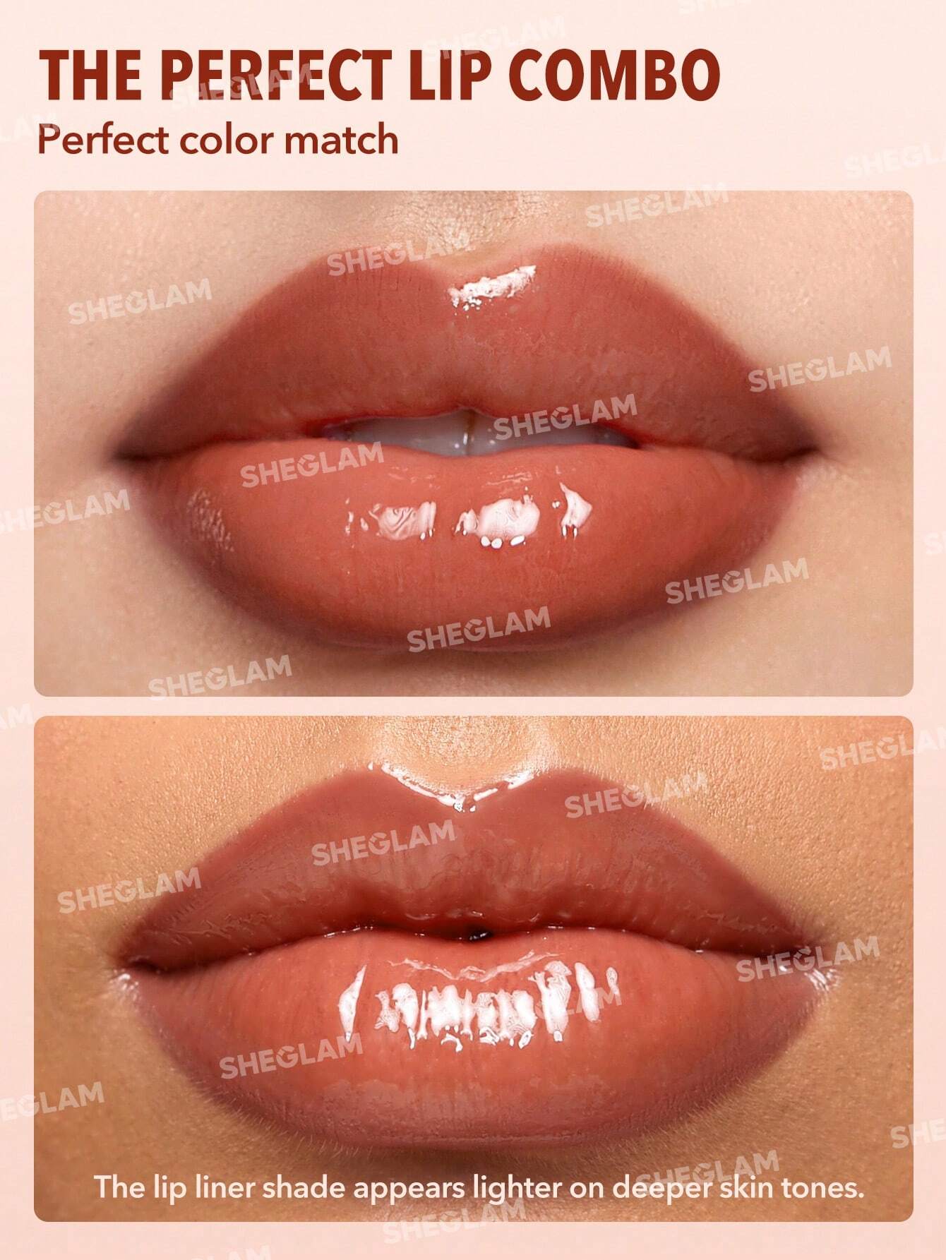 SHEGLAM Crayon Contour Et Gloss Lip Rules-Rouge à LèVres Liquide Hydratant 2 En 1