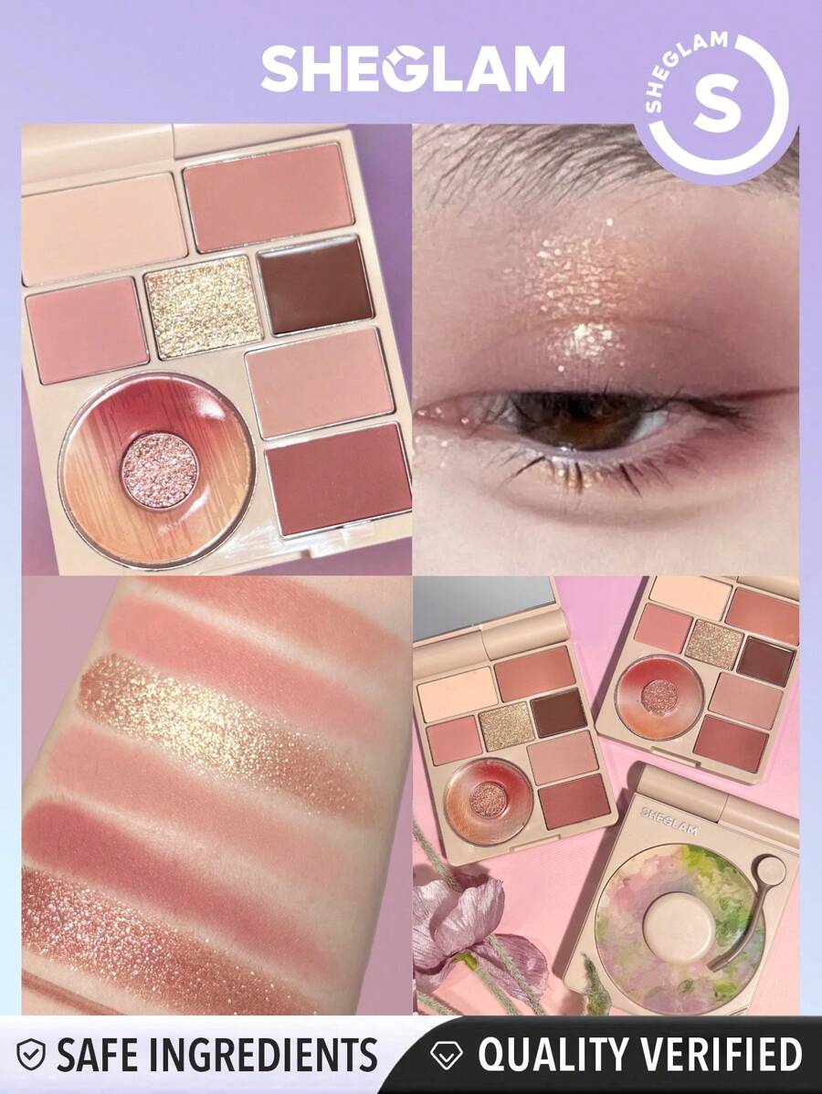 SHEGLAM Vinyl Pop Color Palette-Rose Sonata 9-Color