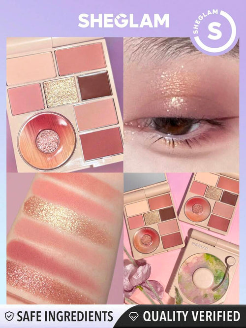 SHEGLAM Vinyl Pop Color Palette-Rose Sonata 9-Color
