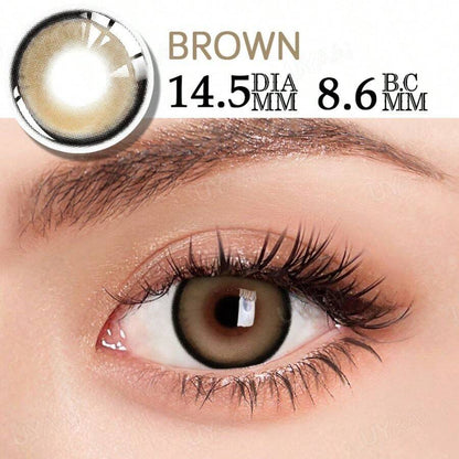 UYAAI 1 paire - Lentilles de contact colorées naturelles pour toute l'année