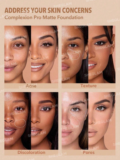 SHEGLAM Complexion Pro Long Lasting Breathable Matte Foundation