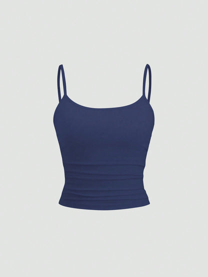 Sweetra Débardeur slim fit mini pour femmes, moulant, pour superposition ou vêtement extérieur Y2K