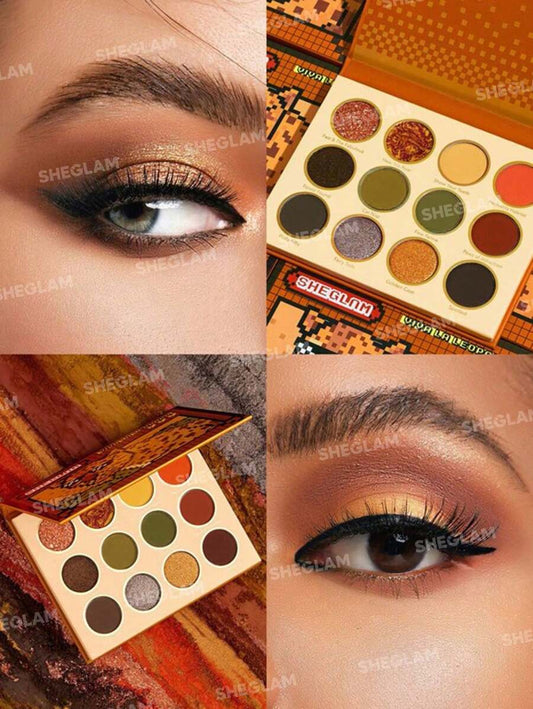 SHEGLAM Viva La Leopard Palette 12-Clolor Glitter Matte