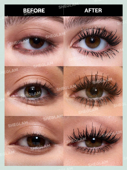 SHEGLAM All-In-One Volume & Length Mascara 2 In 1 Waterproof Volumizing Dual