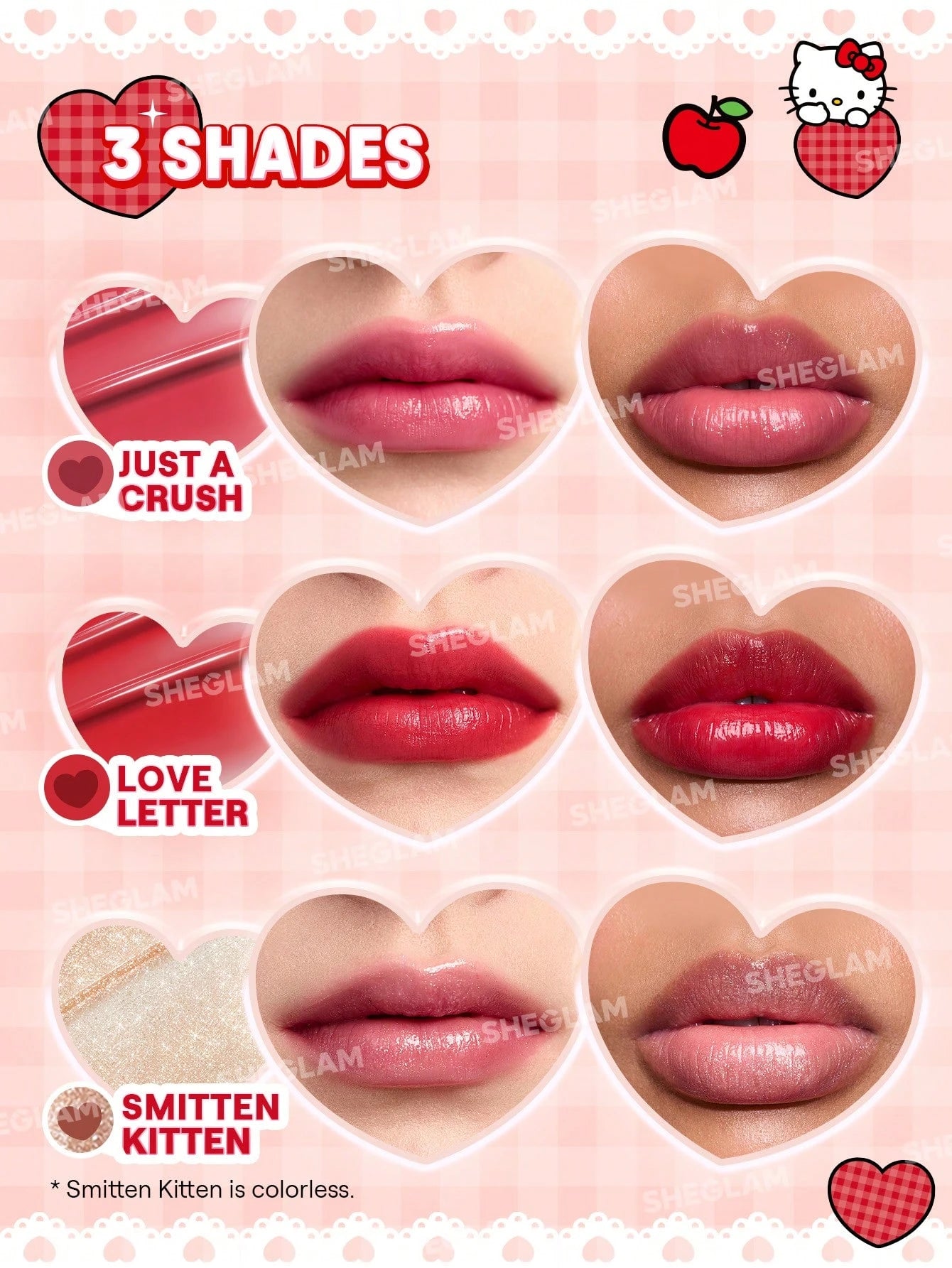 Hello Kitty｜SHEGLAM Mon rouge à lèvres hydratant