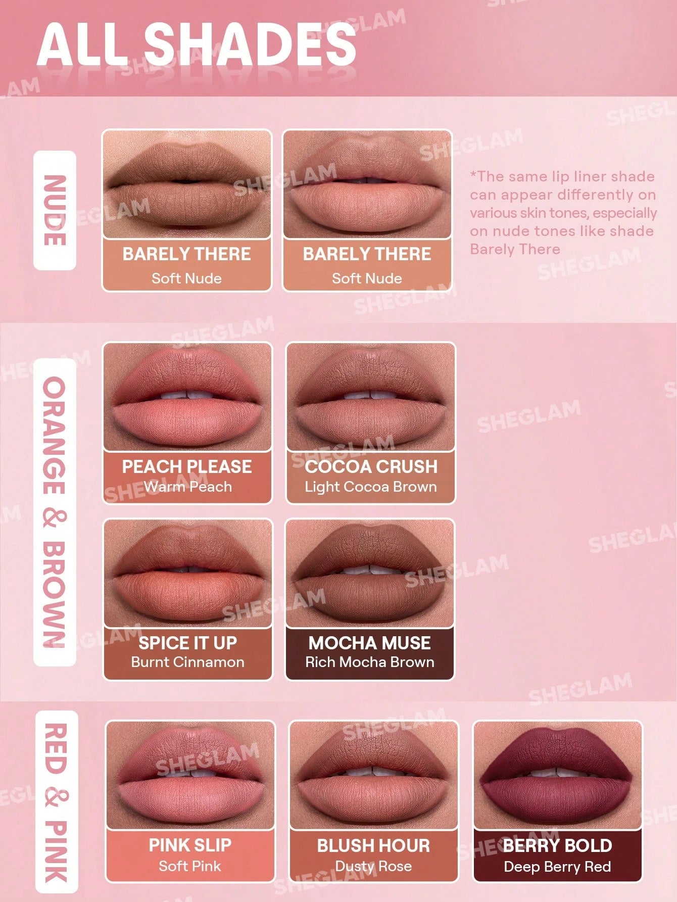 SHEGLAM Bold Booster Crayon à LèVres Repulpant Rouge