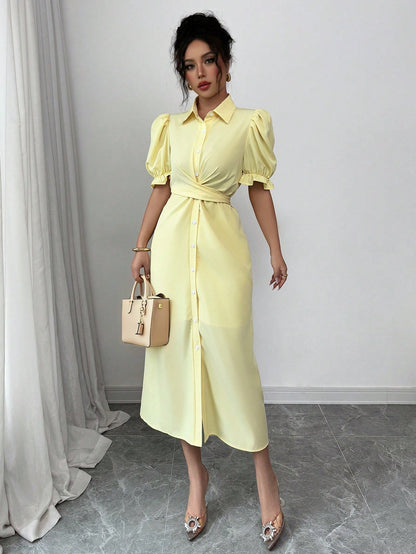 Elenzga Robe élégante de style français