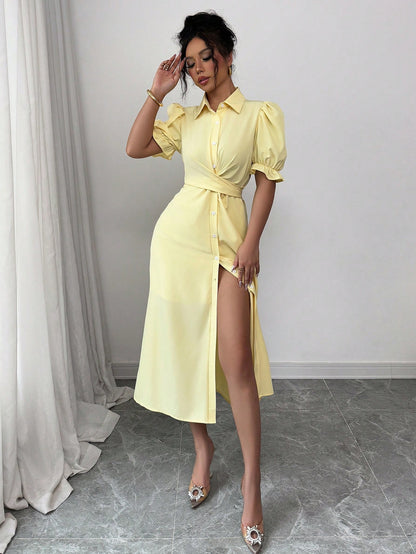 Elenzga Robe élégante de style français