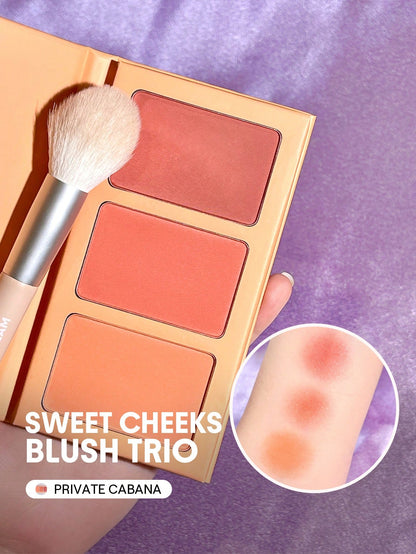 SHEGLAM Trio De Fards à Joues Sweet Cheeks-Palette De Fards à Joues
