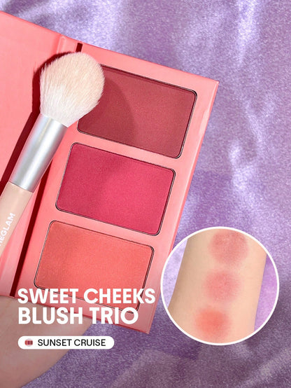 SHEGLAM Trio De Fards à Joues Sweet Cheeks-Palette De Fards à Joues