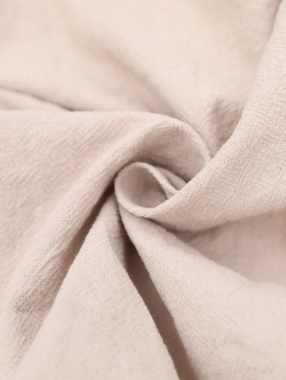 Rusticease Top sans manches à col rond unicolore simple avec ouverture dans le dos pour femmes, hauts d'été en coton