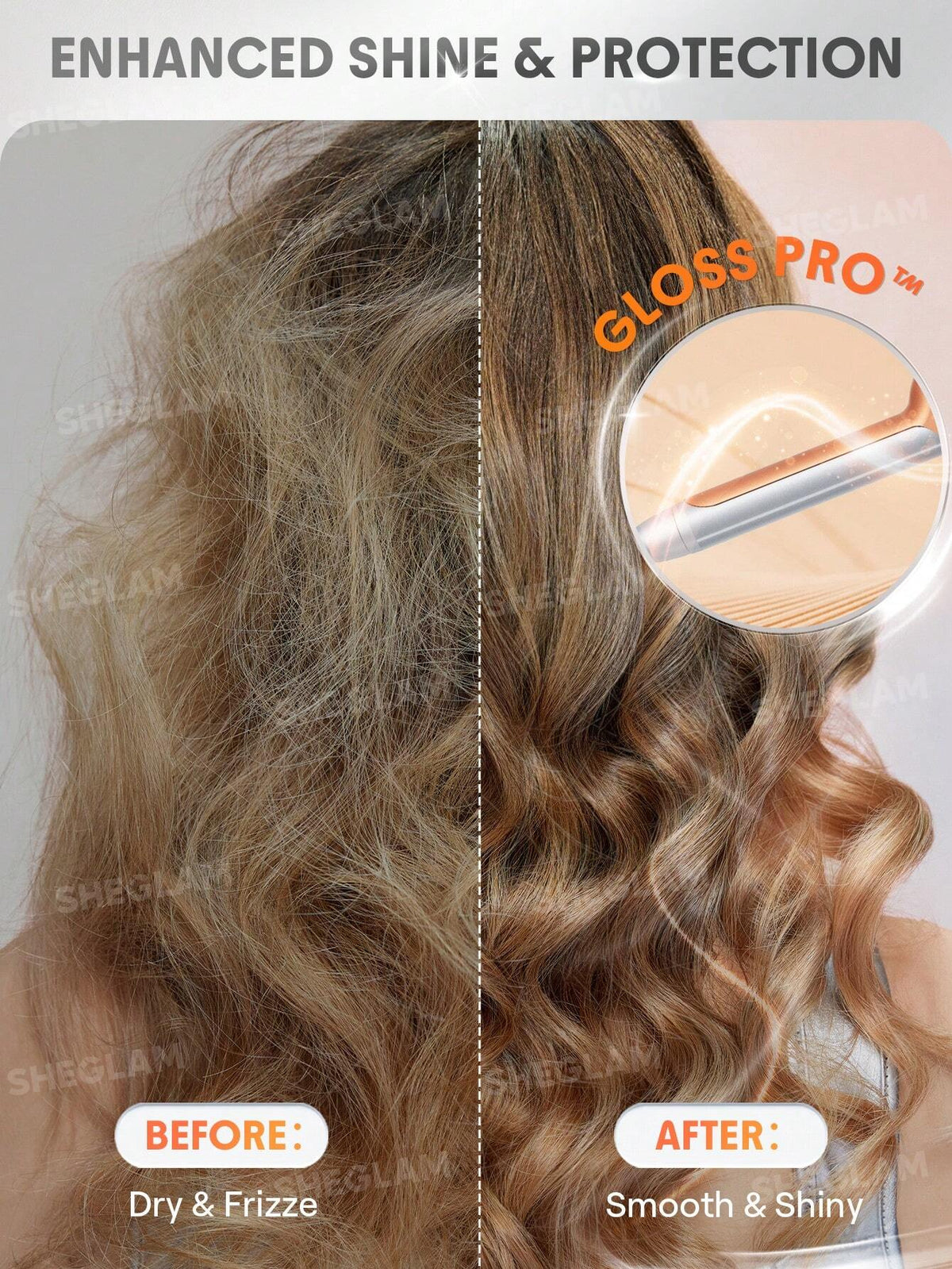 SHEGLAM HAIR Fer à boucler It-Curl, 32 mm, fer à boucler en céramique, écran LED