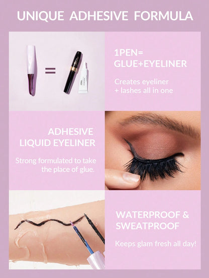 SHEGLAM All Eyes On You Colle à Cils Noire 2 En 1