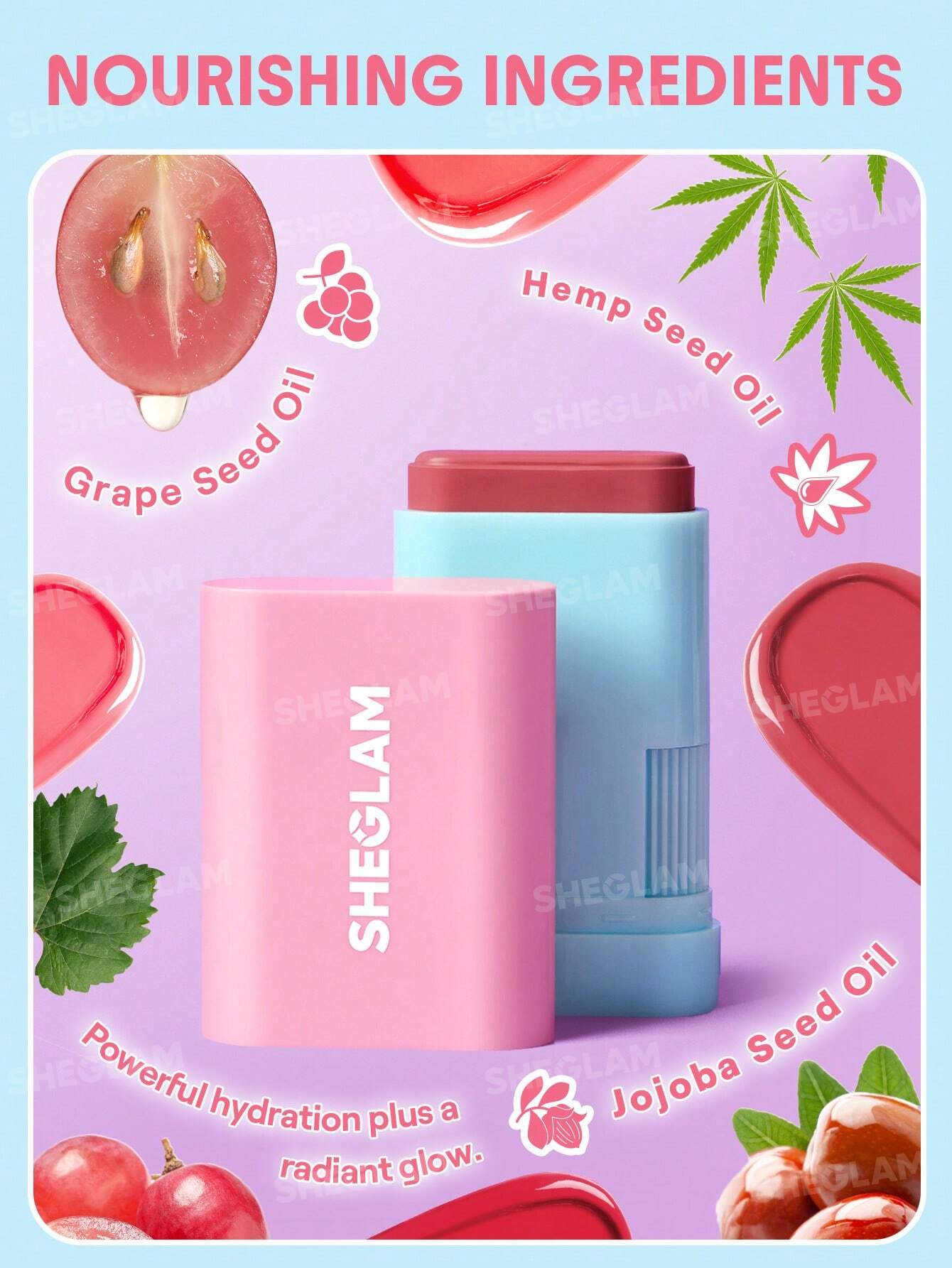 SHEGLAM Glass Glow Blush En Stick