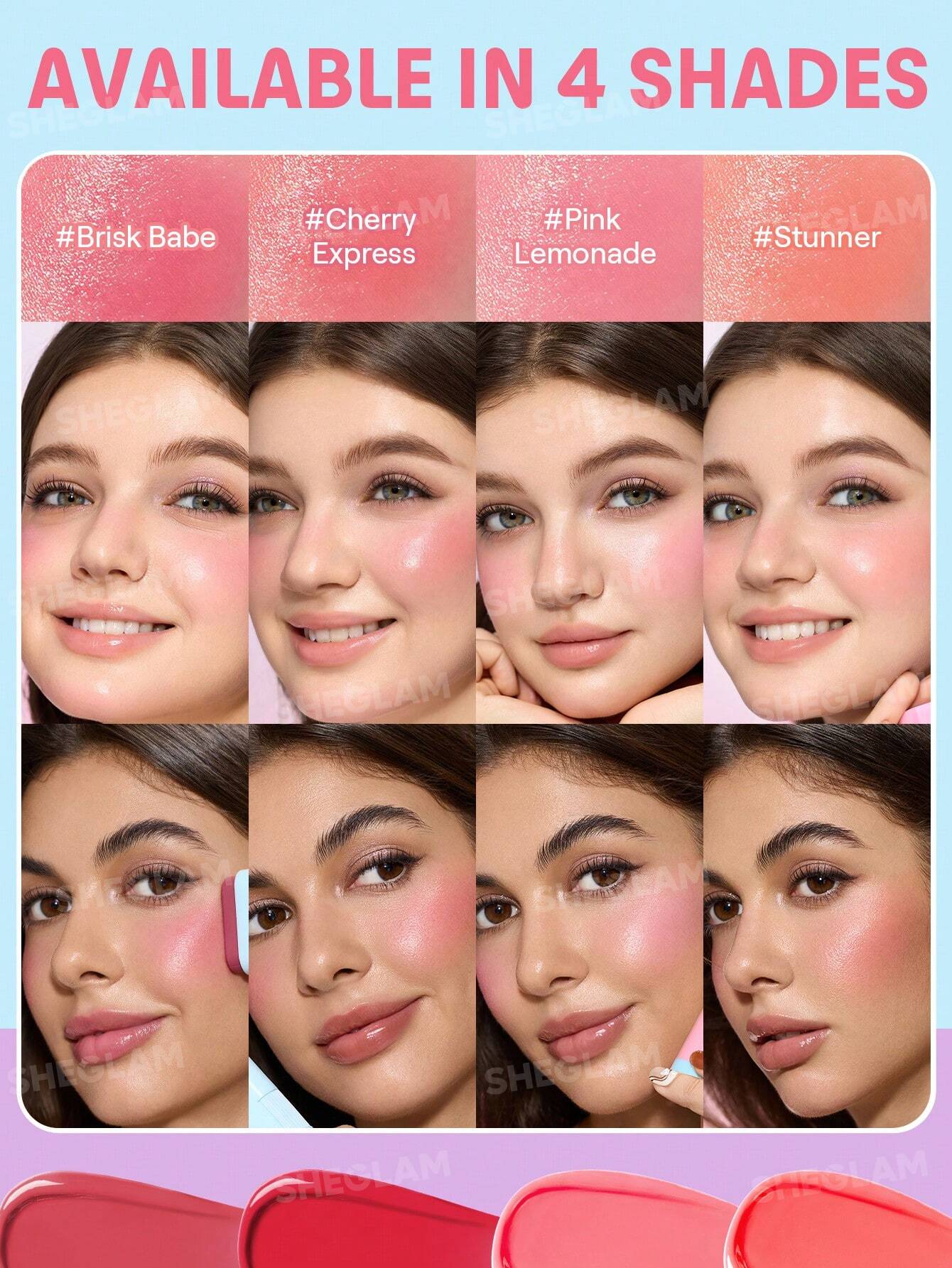 SHEGLAM Glass Glow Blush En Stick