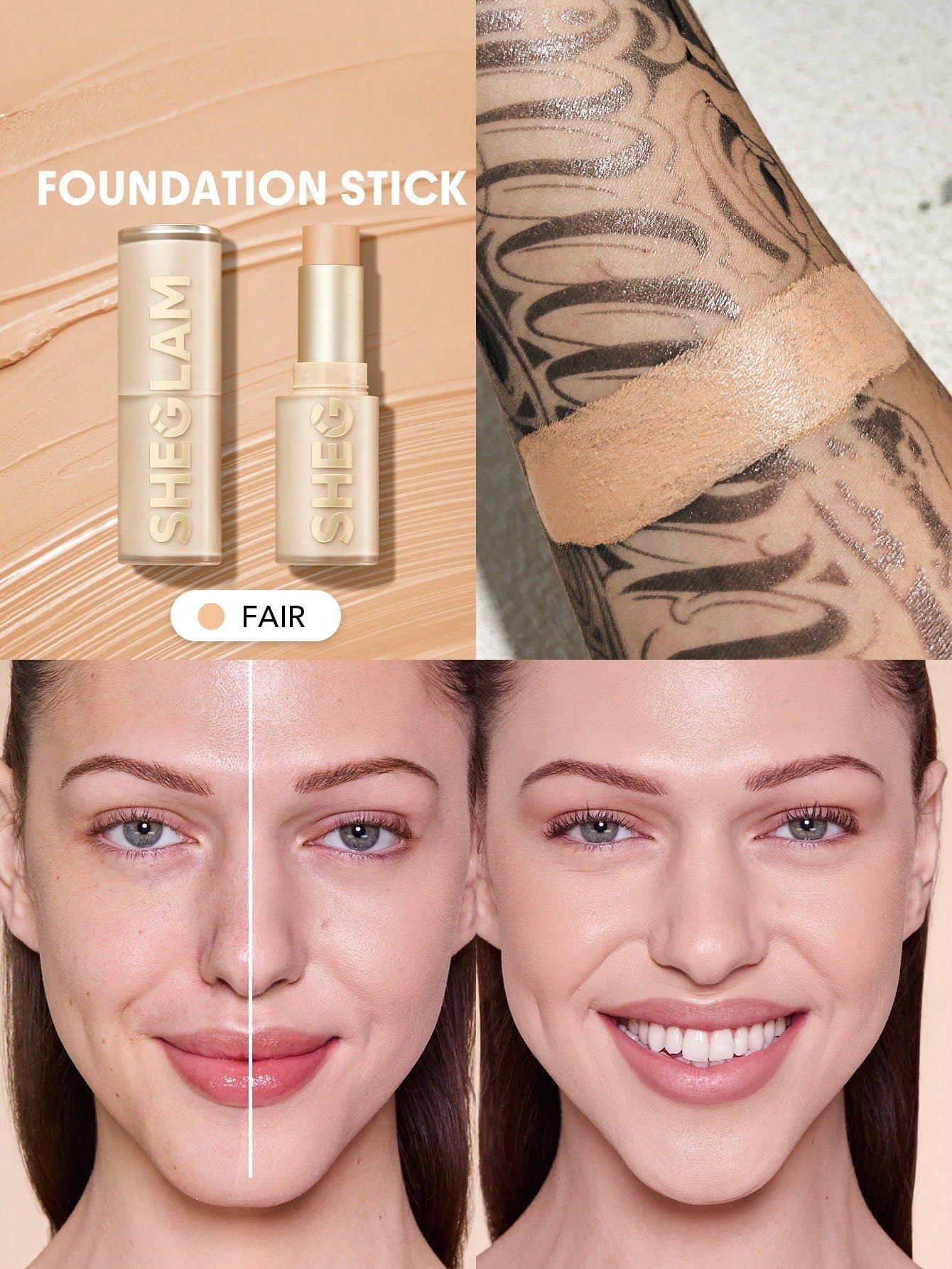 SHEGLAM Fond De Teint En Stick Haute Couvrance Skin Magnet