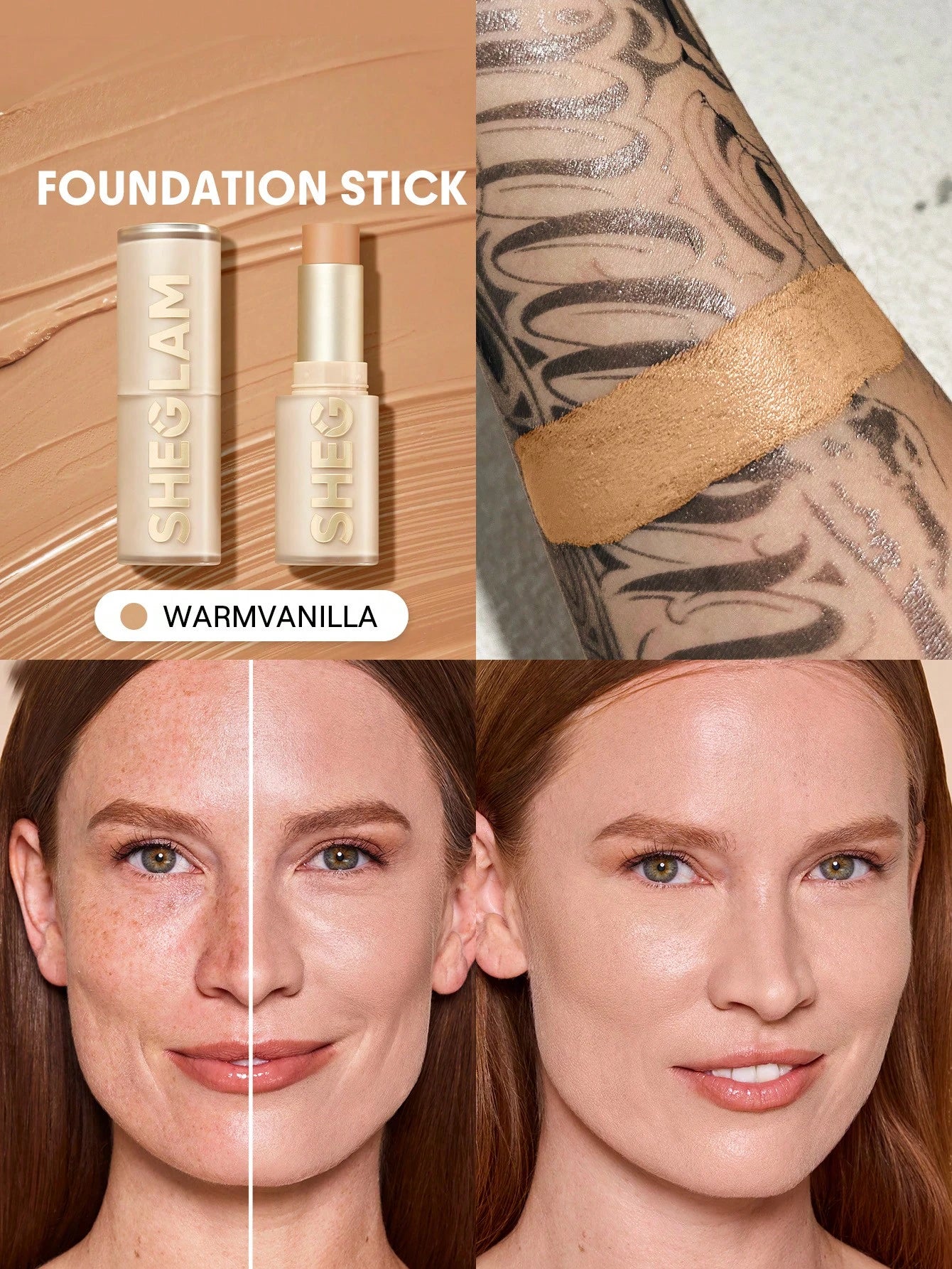SHEGLAM Fond De Teint En Stick Haute Couvrance Skin Magnet