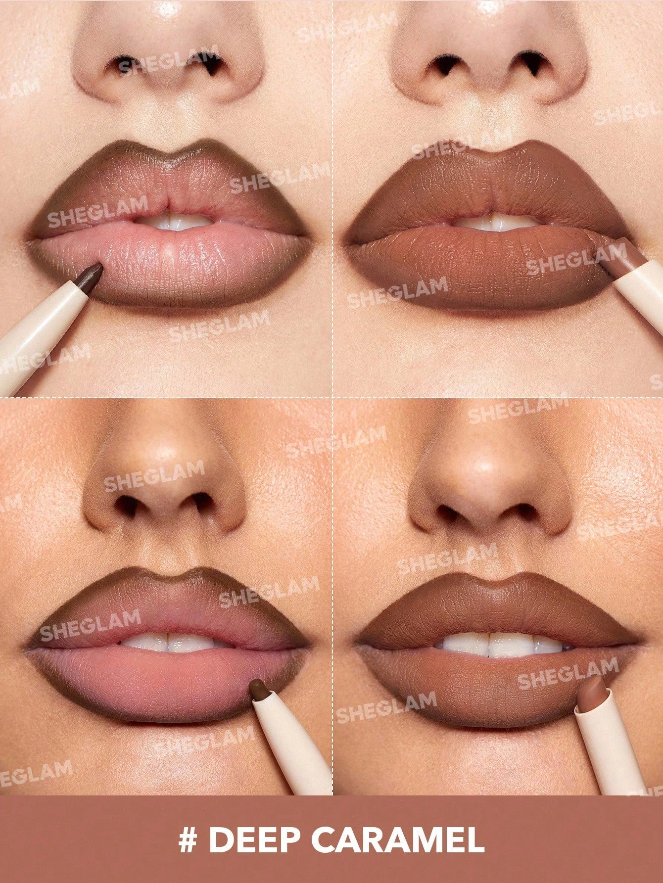 SHEGLAM Glam 101 Duo Rouge à LèVres Et Crayon à LèVres 2-En-1