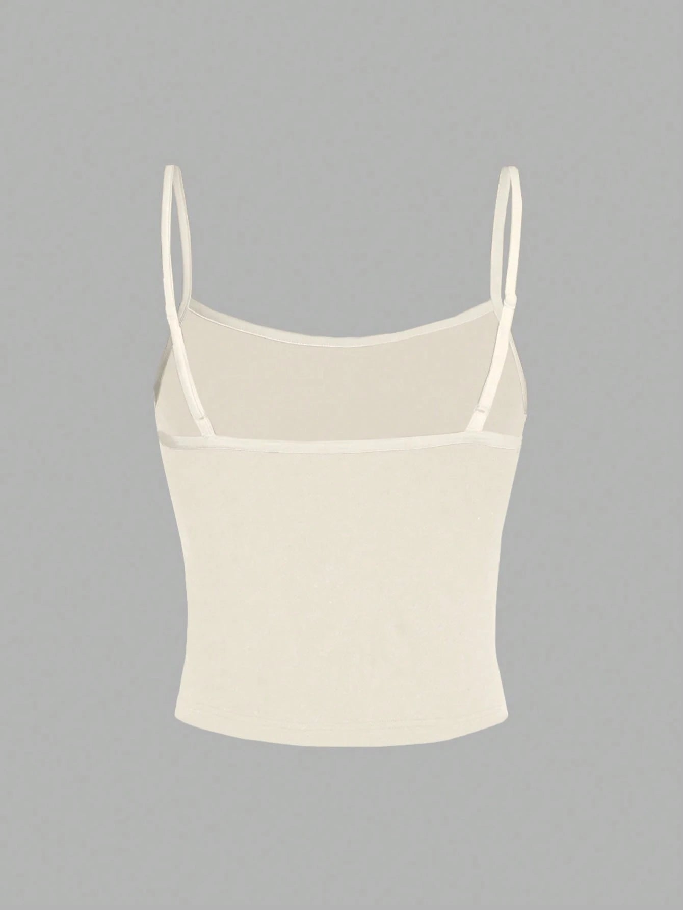 SHEIN EZwear Débardeur beige minimaliste décontracté, ajusté pour femmes, convient pour l'été