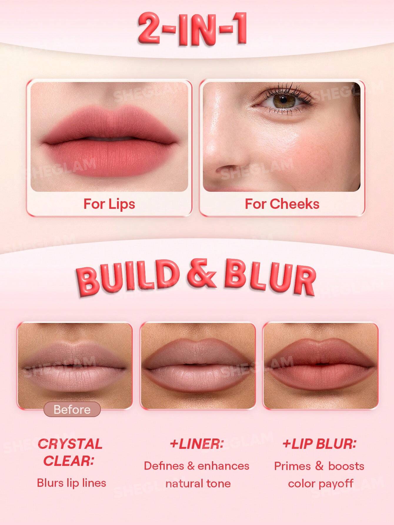 SHEGLAM Bounce Putty Pocket PâTe à LèVres