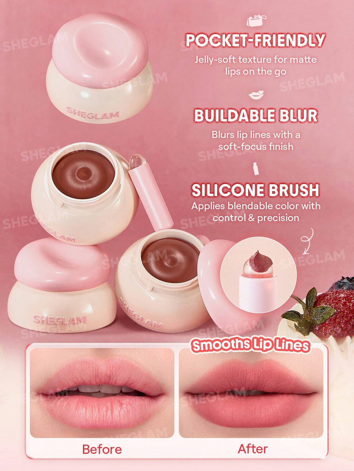 SHEGLAM Bounce Putty Pocket PâTe à LèVres