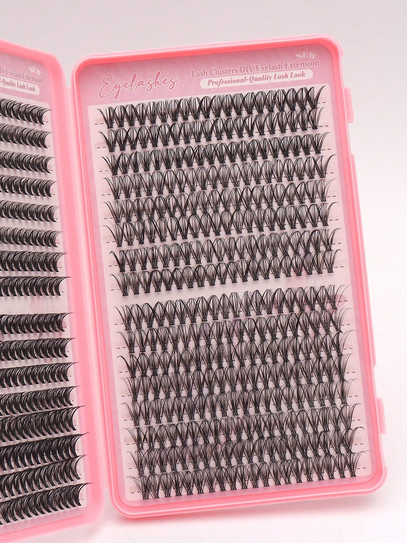 640 pièces Extensions de cils individuelles, Frisure D 30D 8-16mm